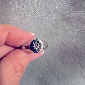 Sterling silver signet ring